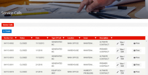 Service Call integration with the DynamicPoint portal