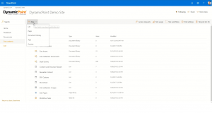 Ability to add new app to a SharePoint page, specifically the DynamicPoint portal