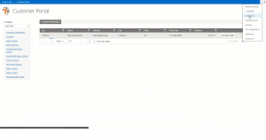 Dashboard of ERP integrations with SharePoint add on