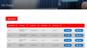 View and edit jobs status from SharePoint portal