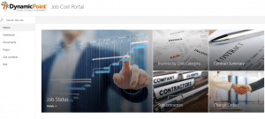 Overview of the SharePoint job cost portal