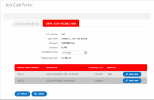 View and edit jobs from SharePoint portal