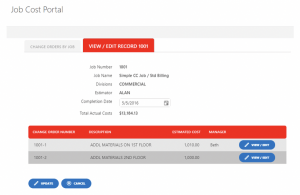 View and edit jobs from SharePoint portal