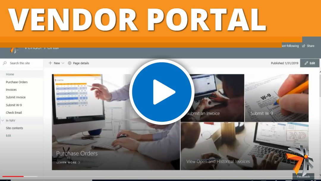 SharePoint vendor portal demonstrations