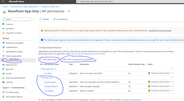 SharePoint App Azure Authentication | DynamicPoint