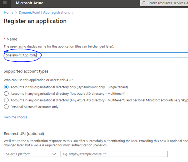 SharePoint App Azure Authentication | DynamicPoint