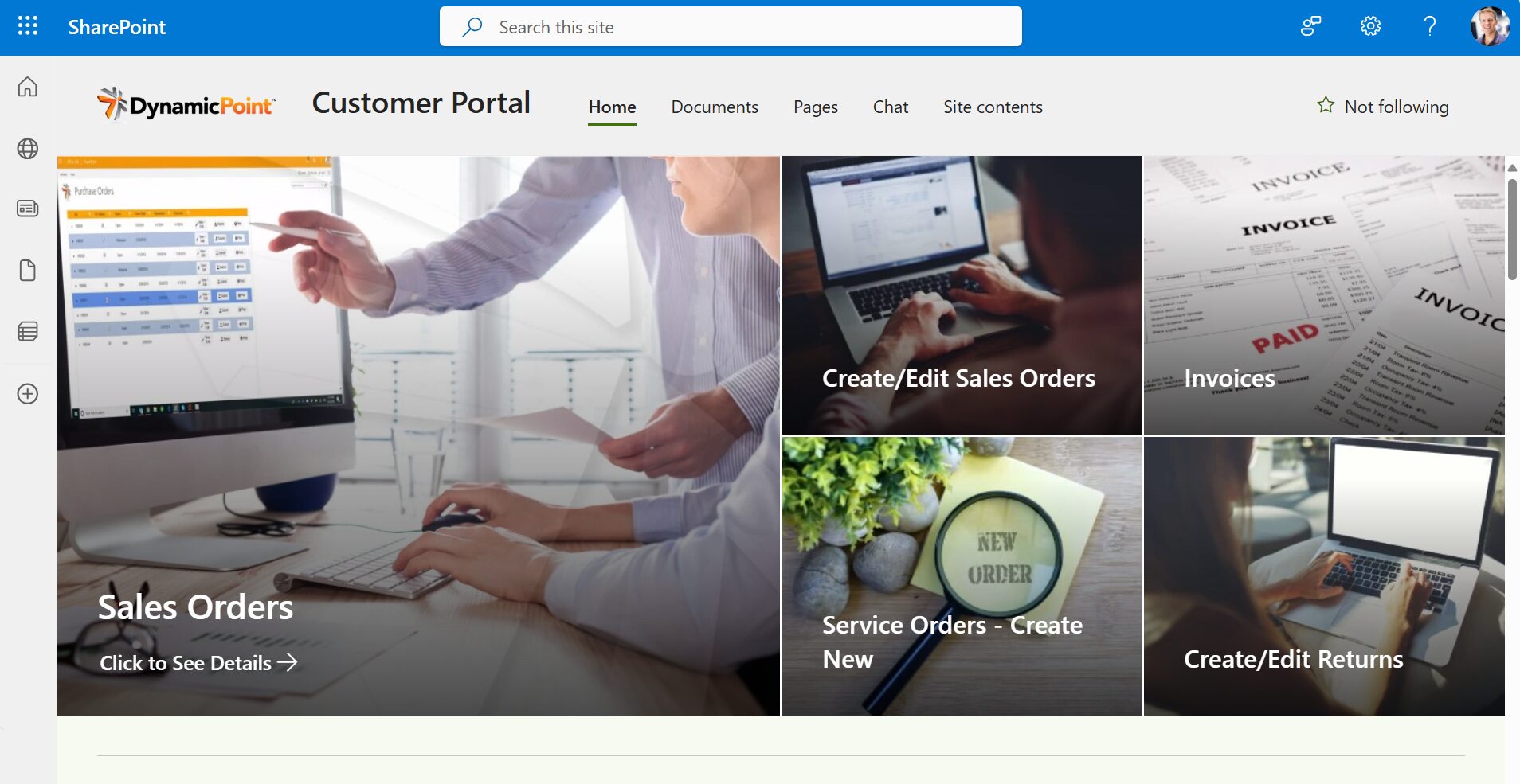 Customer Portal DynamicPoint v2